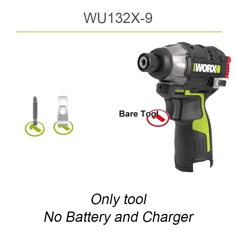 Worx WU132X Cordless Impact Screwdriver Brushless 160Nm 2 Speed