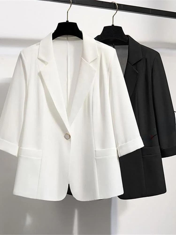 

Легкая белая повседневная шифоновая женская блузка f Sve, новинка лета, Sle Cleanfit Design, длина, Jaet на пуговицах