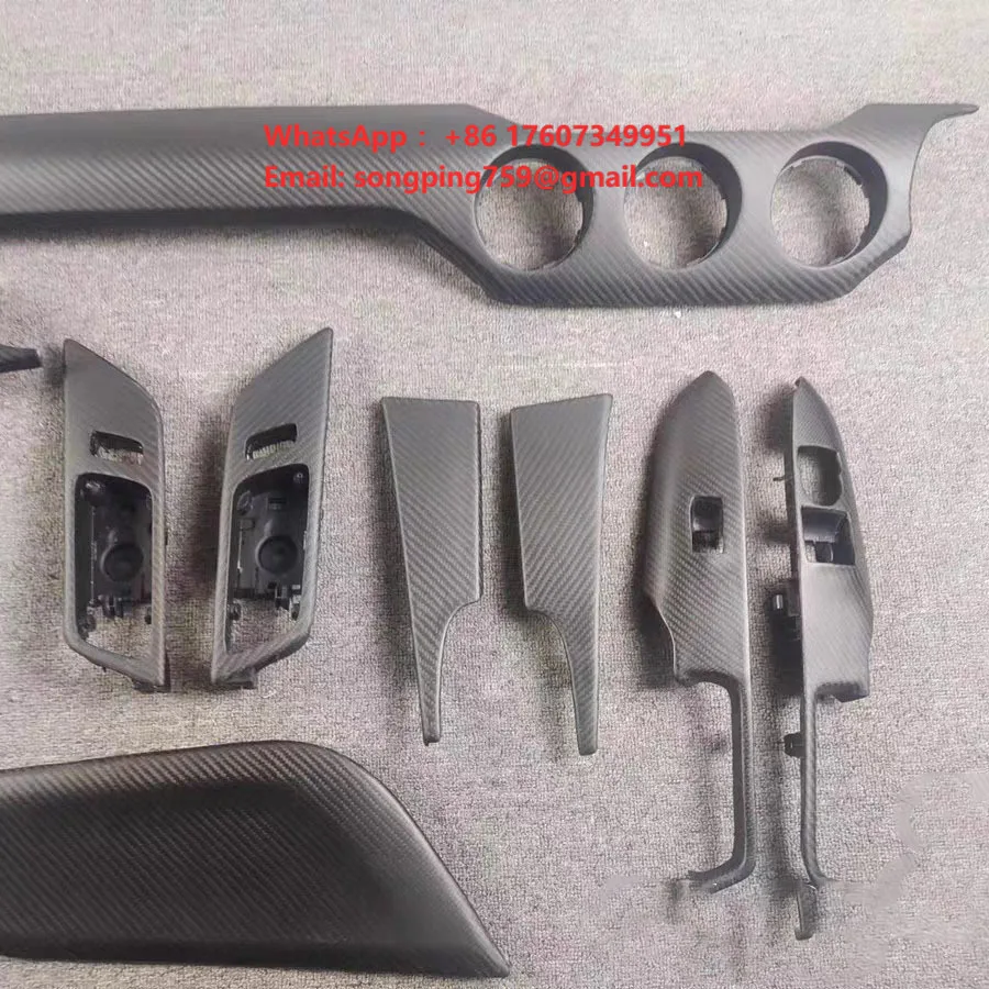 FactoryCustomized Carbon Fiber Interior for Ford Mustang GT V6 Shelby GT350 GT500 EcoBoost Bullitt Mach 1 Auto Parts