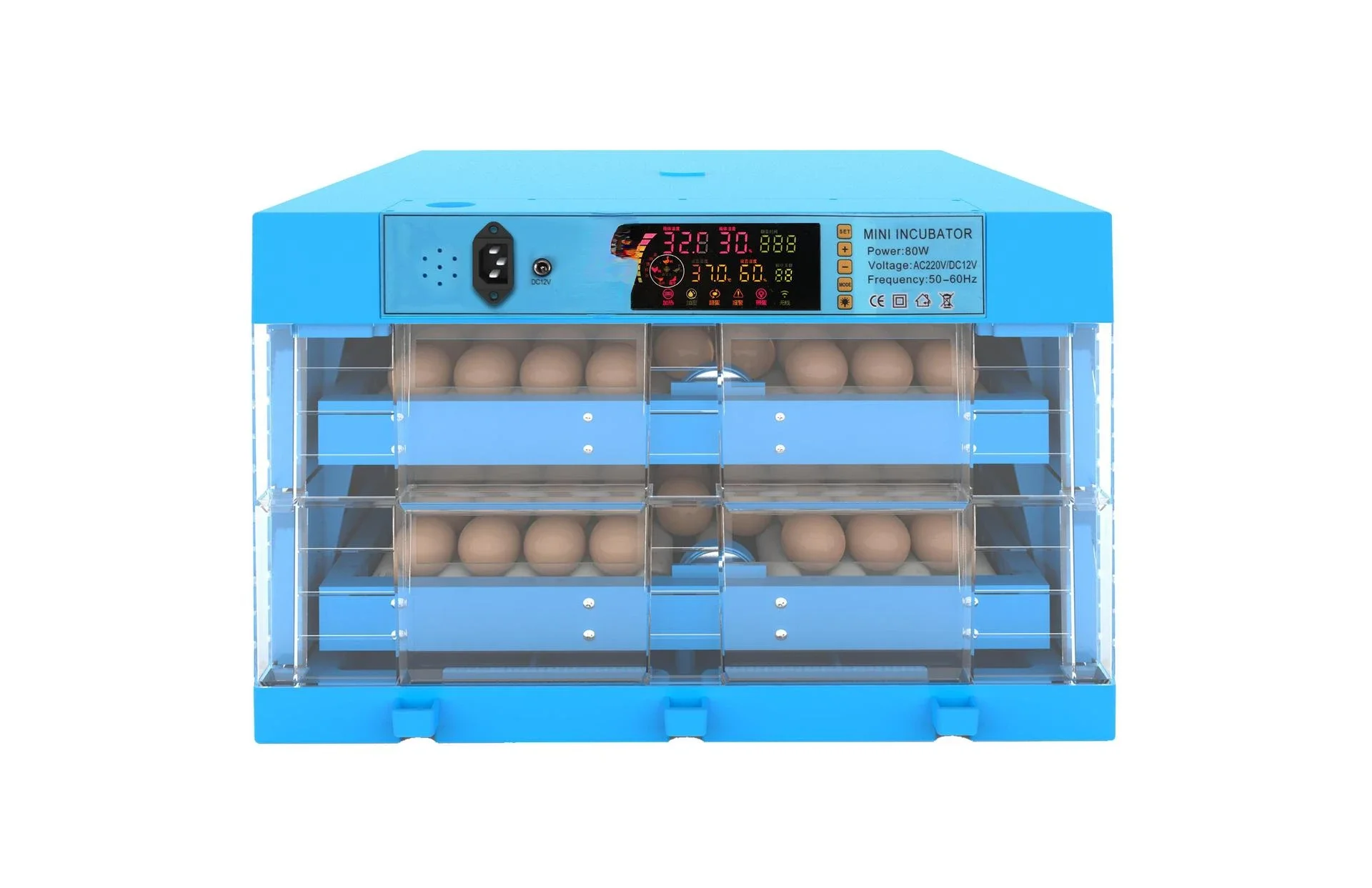 Selected high-quality products Fully Automatic Egg Hatching Machine Incubator 220V 12V  Chicken Duck Goose Bird Egg Incubator