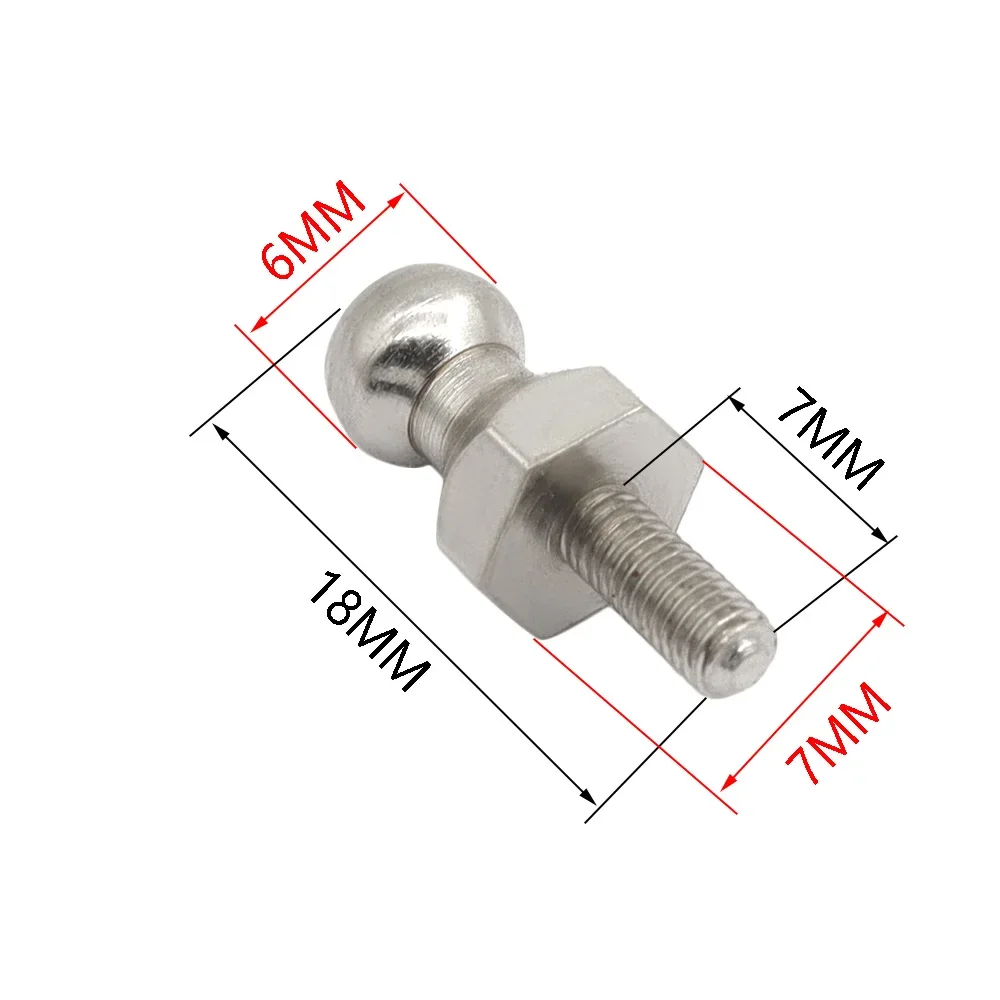 4Pcs  HSP 08072 08021 Shock Absorbers Ball Mount Set - Precision Fit for 1/10 4WD RC Model Cars & Monster Trucks