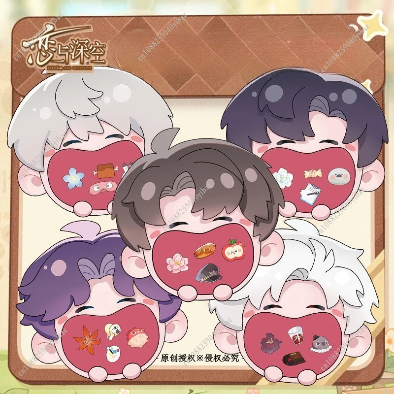 Cartoon liefde en deepspace Sylus Rafayel Zayne Xavier Caleb Shake Game acryl sleutelhanger creatieve mond hanger rugzak sleutelhanger