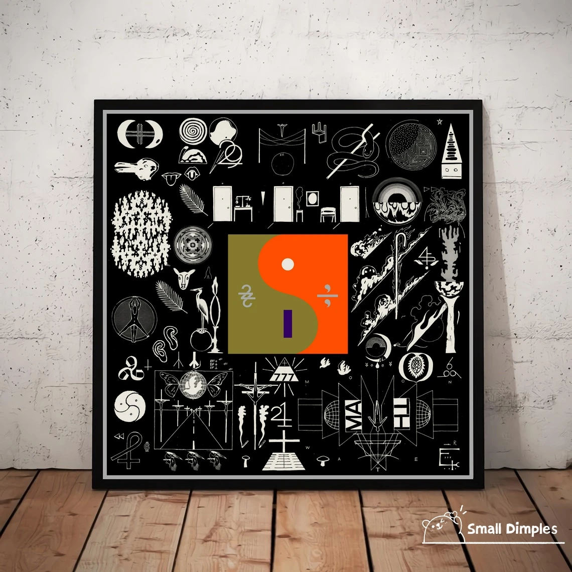 

Bon Iver 22, A Million Music Album Cover Poster Canvas Art Print Home Decoration Wall Painting (No Frame)