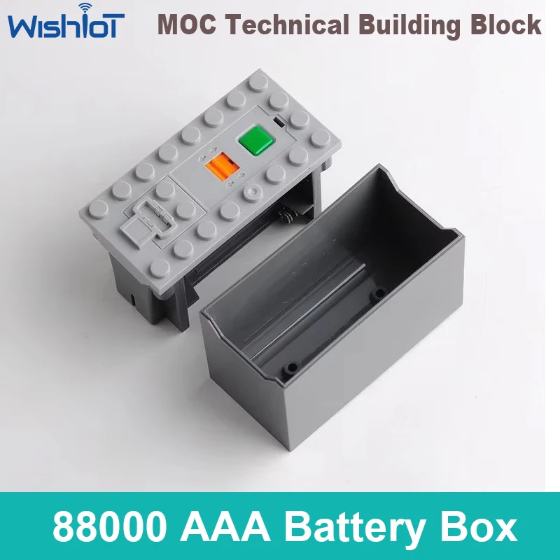 88000 بنة الطاقة AAA صندوق البطارية الأجزاء الفنية MOC Train Car متوافق مع Legoeds