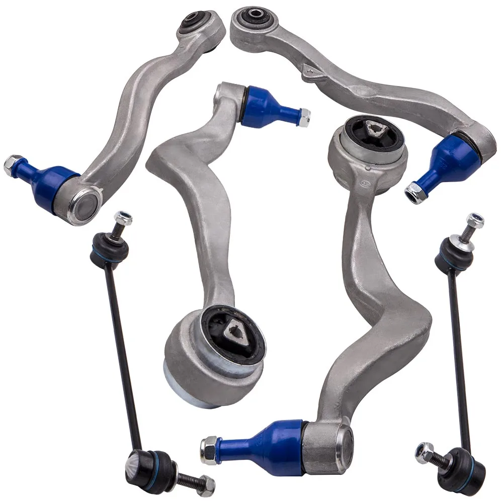 Front Lower Wishbones Control Arm Drop Links Suspension Kit 6 PCS For BMW E60 E61 520 523 525 530 540 Maxpeedingrods