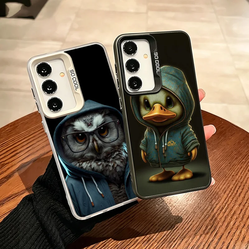 Monkey Frog Pig Cow Bird Cat Animal Phone Case for Samsung A12 A13 A14 A22 A23 A24 A32 A33 A34 A54 A53 A52S Galaxy A02S A03S Cor