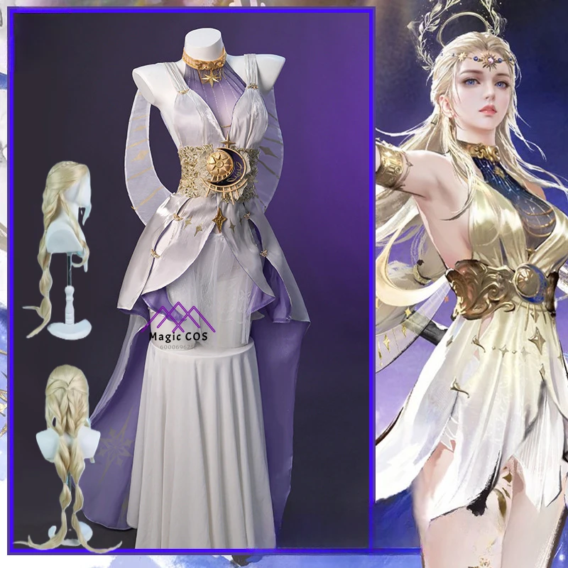 Newly Naraka:bladepoint Shira Cosplay Costume for women Cos Game Anime Party Uniform Hallowen Play Role Comic-Con Dress Clothes