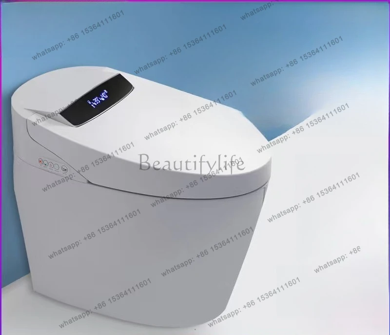 Smart toilet No water pressure limit Full automatic flip voice foam shield Ceramic integrated