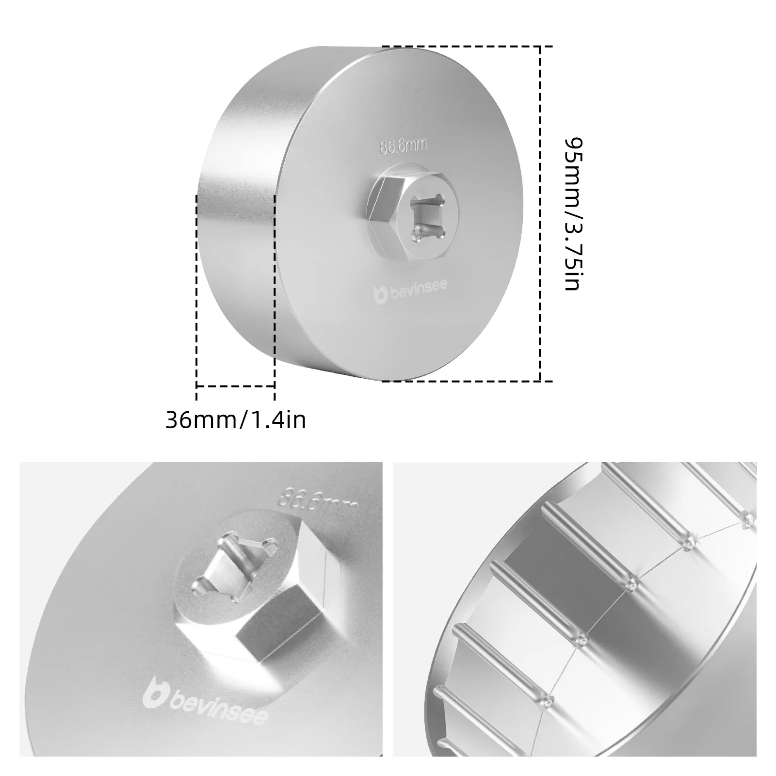 مزيل أداة إزالة غطاء مفتاح الربط لمرشح الزيت لمحركات BMW N52/N54/N55 ، لسيارات BMW E90 E92 E60 E87 E82 F10 F20 F30 F36,X5 E70 F15 #6