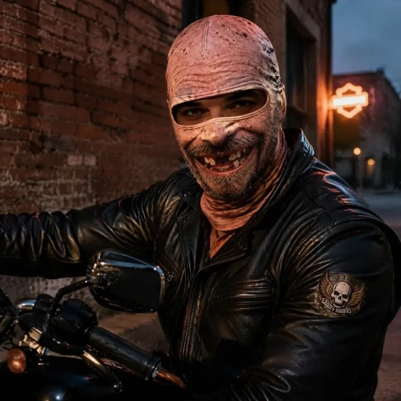 Balaclava Motorcycle Face Mask Moto Helmet Bandana Hood Ski Neck Full Face Mask Windproof Dustproof Face Shield Men's Biker Mask