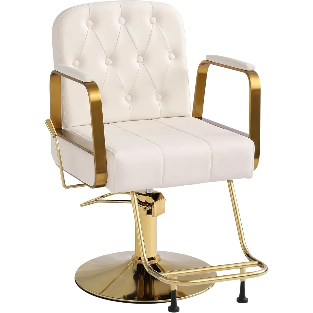 

Barber Salon Chair for Hair Sylist, Hydraulic Salon Chairs, Height Adjustable Barber Chairs, Reclining Barber Styling Chairs, 36