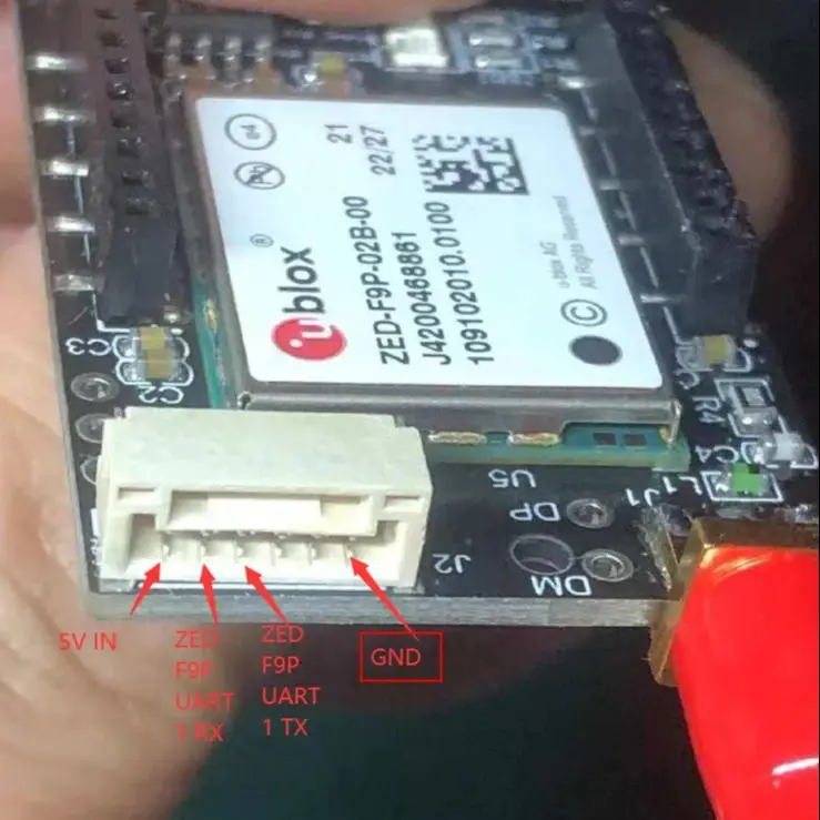 Imagem -04 - Drone Development Board Rtk Gps Módulo Gnss Zed-f9p02b-00