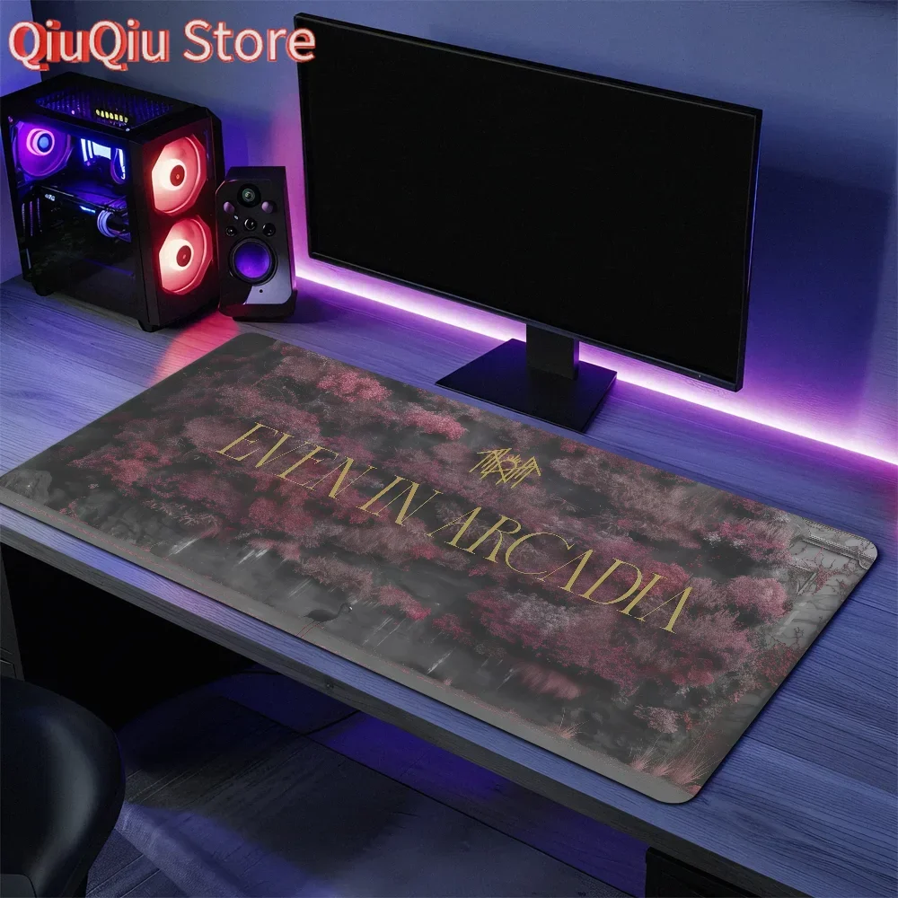 

Коврик для мыши с защитой от брызг для сна Arcadia, домашний жетон на заказ, эргономичный рок-офис, даже резиновый большой настольный коврик, нескользящий коврик для клавиатуры ПК