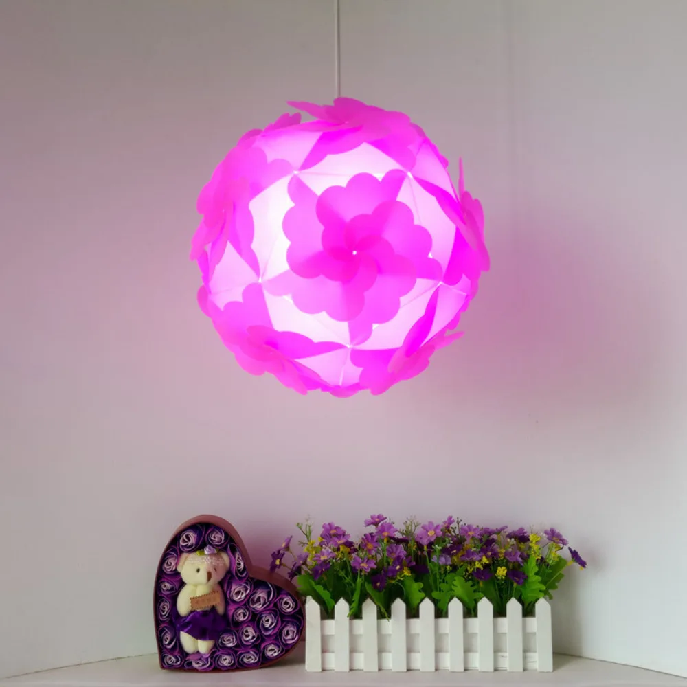 NEW 300MM Petal Flower Modern Contemporary DIY Elements IQ Jigsaw Puzzle ZE Lamp Shade Ceiling Pendant Lamp Ball Light Lighting