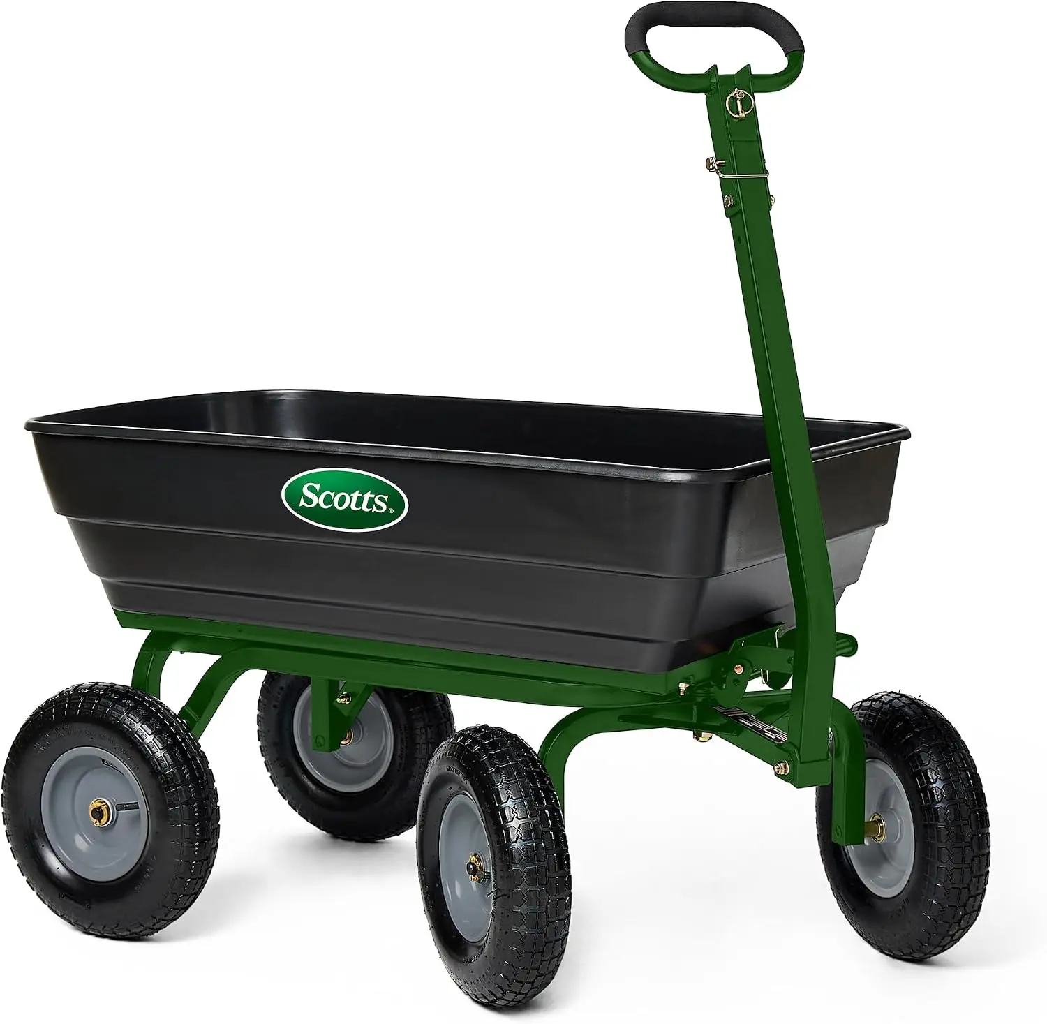 800 lb Capacity Poly Garden Cart, Yard Utility Cart