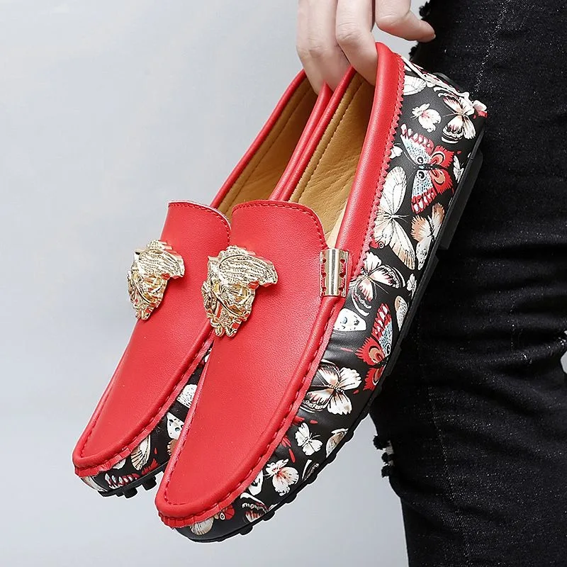 Coiffeur رجل السائقين أحذية خفيفة بدون كعب للرجل الإيطالية الفاخرة أحذية مصممين امرأة عادية فراشة مكتب الانزلاق على المتسكعون hombre