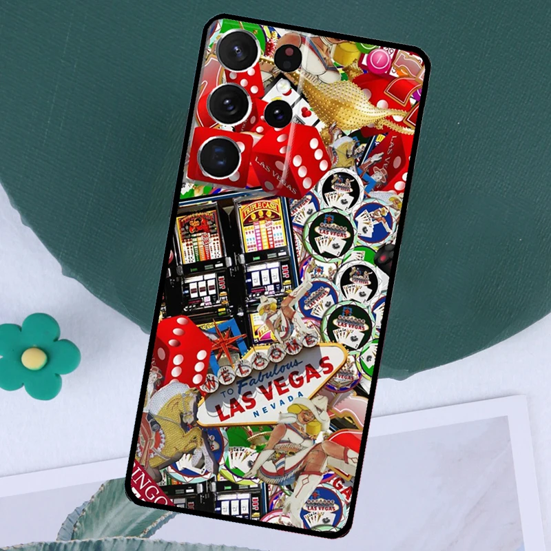 Las Vegas Casino Poker Funda For Samsung Galaxy S23 S24 Ultra S8 S9 S10 S22 Plus S20 S21 FE Note 10 20 Ultra Case