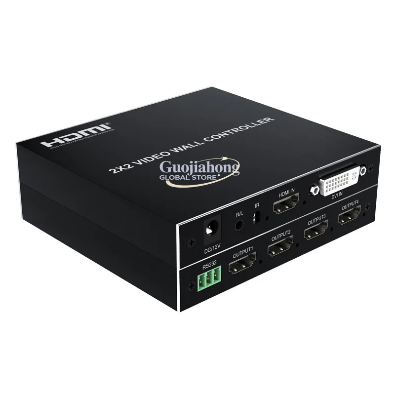 splicer DVI/  input screen splicing high definition 2x2 video wall controller
