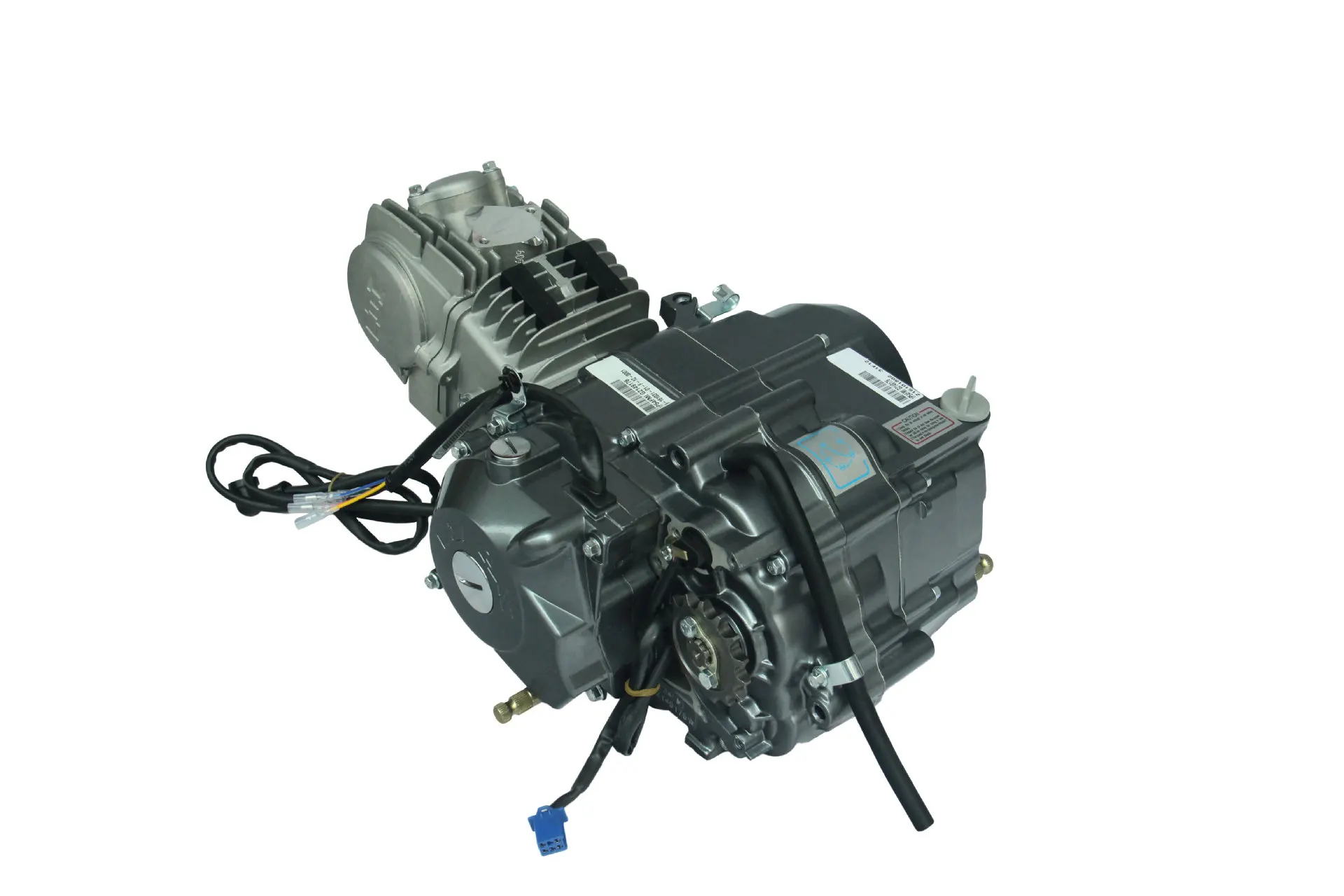 Mesin Motor Lifan 125CC Baru 4 Tak Perakitan Lengkap Starter Elektrik Kick Starter CDI Pengapian 1 Kompatibel Model CG125 CG250 CG200