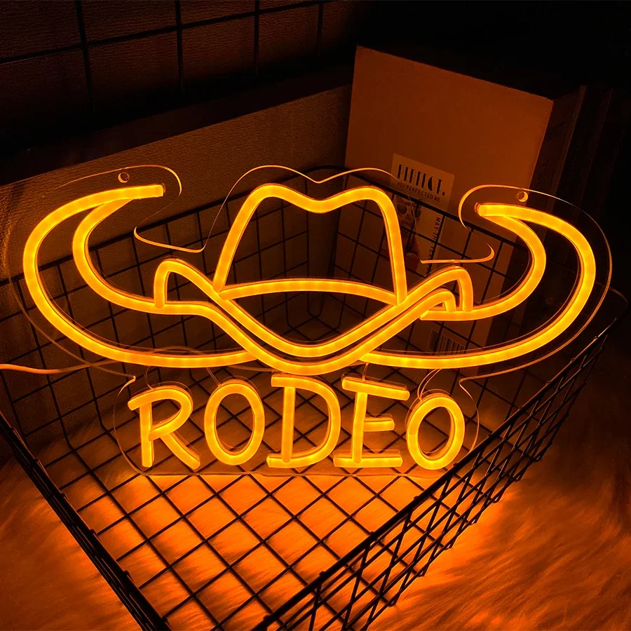 

Led Neon Light For Game Room,Cowboys Neon Light Room Decor,Farm,Bar,Club,Man Cave,Boys Gift，Rodeo Neon Sign For Wall Decor