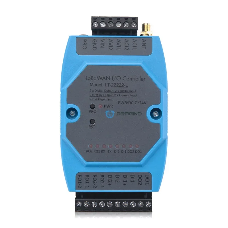 Lorawan gateway Dragino módulo IOT EU868Mhz LoRawan controlador de E/S