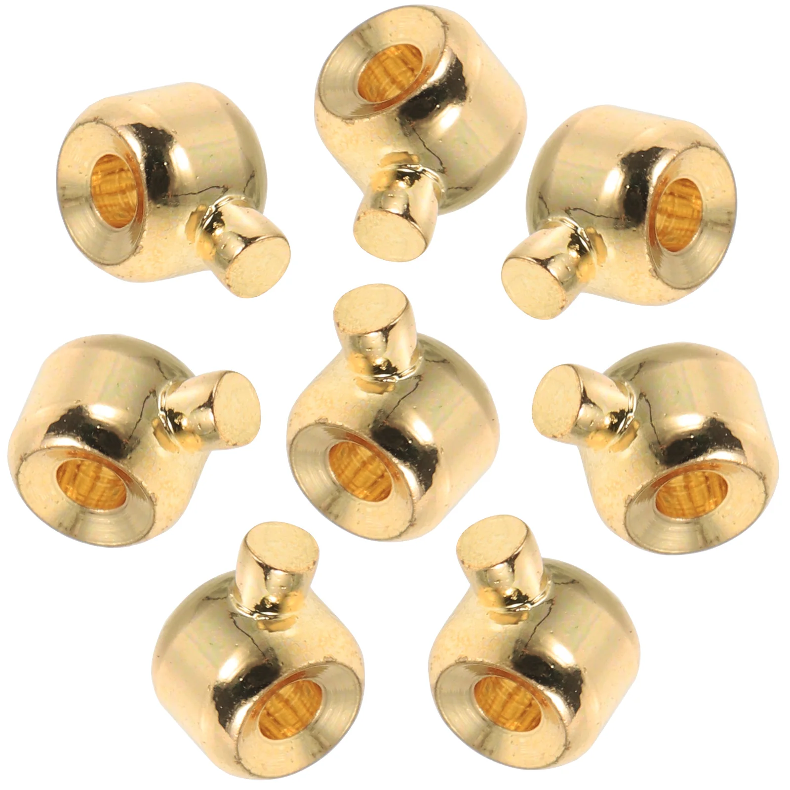 

8 Pcs Gold Necklace Bracelets Clasps Jewelry Parts DIY Supplies Charm Buckle Pendant Connection H made Accessories