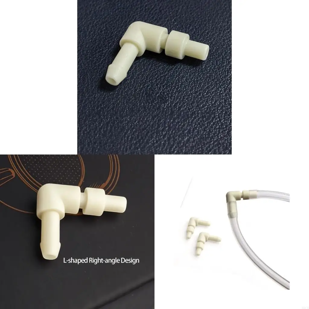 M6CB 3PCS Efficient Water Transfer L Adapter Practical Hose Connector for Hose