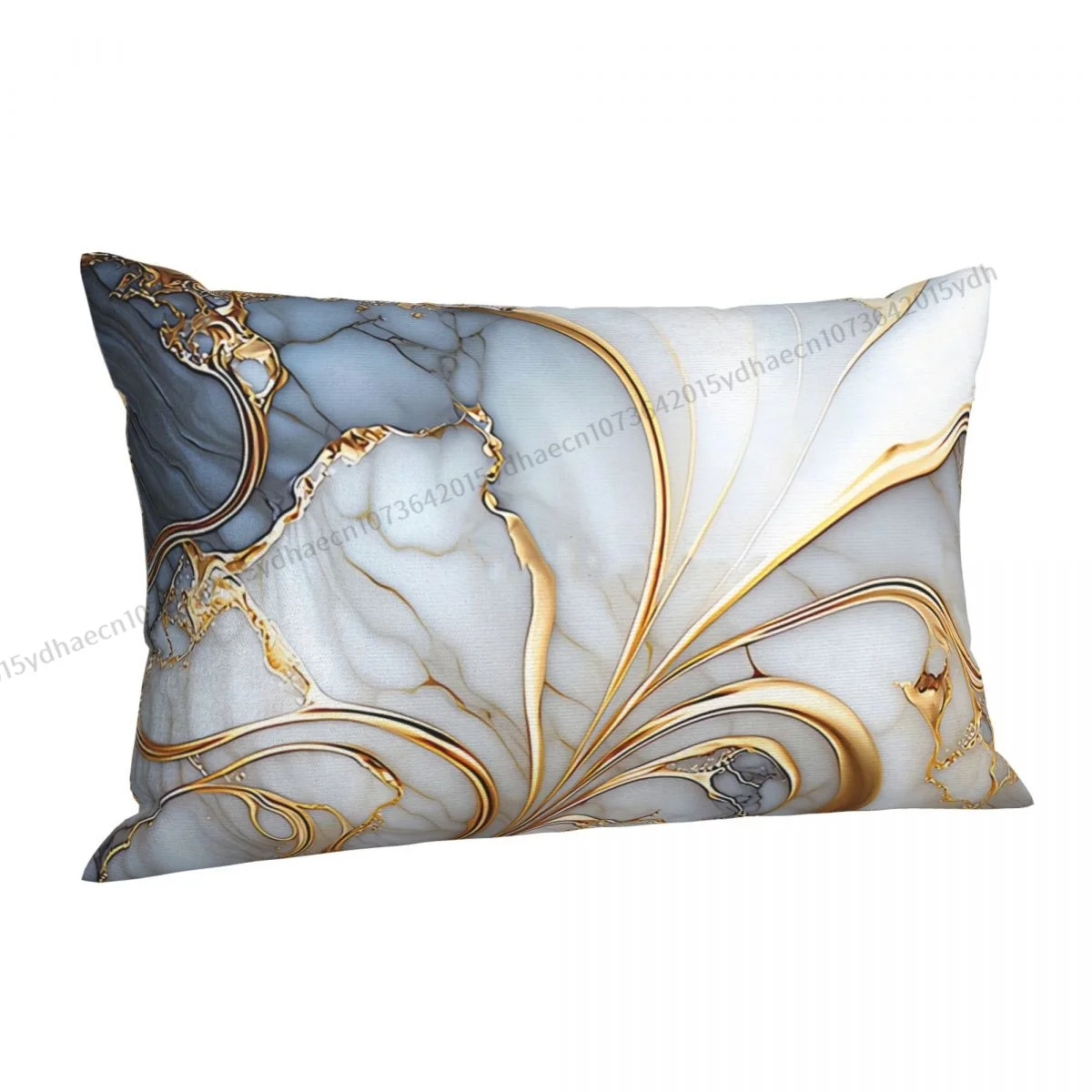 White And Gold Marble Polyester Pillowcase Sofa Decorative Washable Pillow Cover Pillowcase