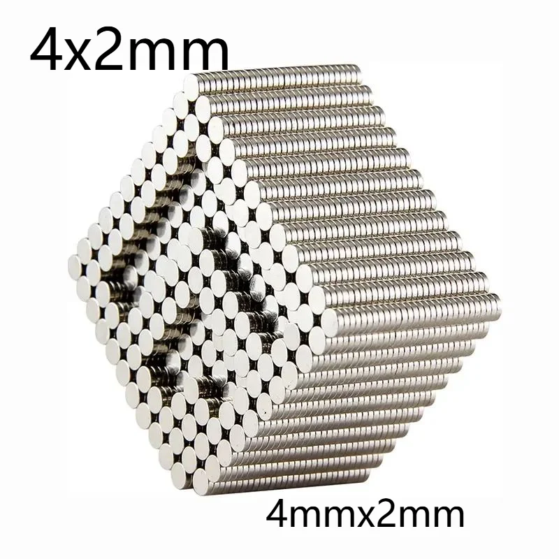 4x2mm مغناطيس دائري صغير 4x2mm للثلاجات المنزلية والمكاتب DIY 4x2mm