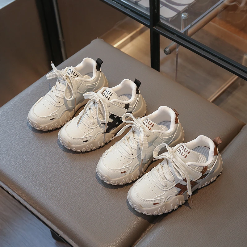 

Children Trendy Athletic Sneakers Fashion Classic Soft Kids Sport Footwear Luxury Design Non-slip Breathable Boys Causal Shoes