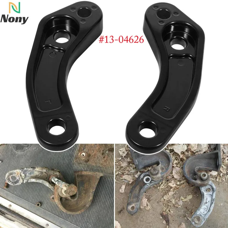 

NONY 13-04626 Aluminum Alloy Hood Pivot Hinge Bushing Mount Bracket Kit for Peterbilt 379 378 ( Left+ Right)