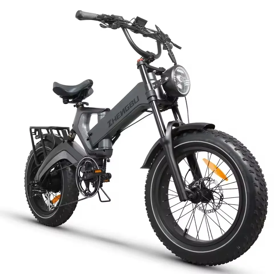 electric bike with dual motor 2000w 48v city Electric bicycle front suspension e bike city fat ebike