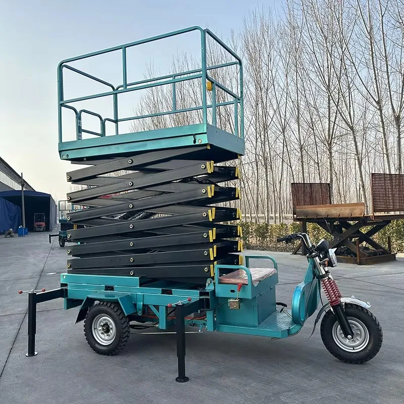 Customized China Factory High Quality 6M Electric Tricycle Lifting Platform Mobile Scissor Lifts