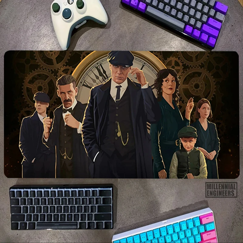 

P-Peaky B-Blinders TV Play Mouse Pad Gaming Mats Office Accessories Premium Mousepad Keyboard Big Mousepepad Desk Mat Gamer Xxl