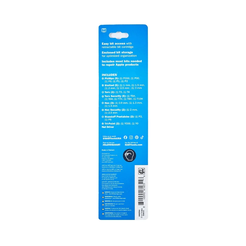 Set di cacciaviti di precisione 27 in 1 Prodotti Apple Strumento multitesta con impugnatura comoda e regolabile con varie punte Riparazioni facili