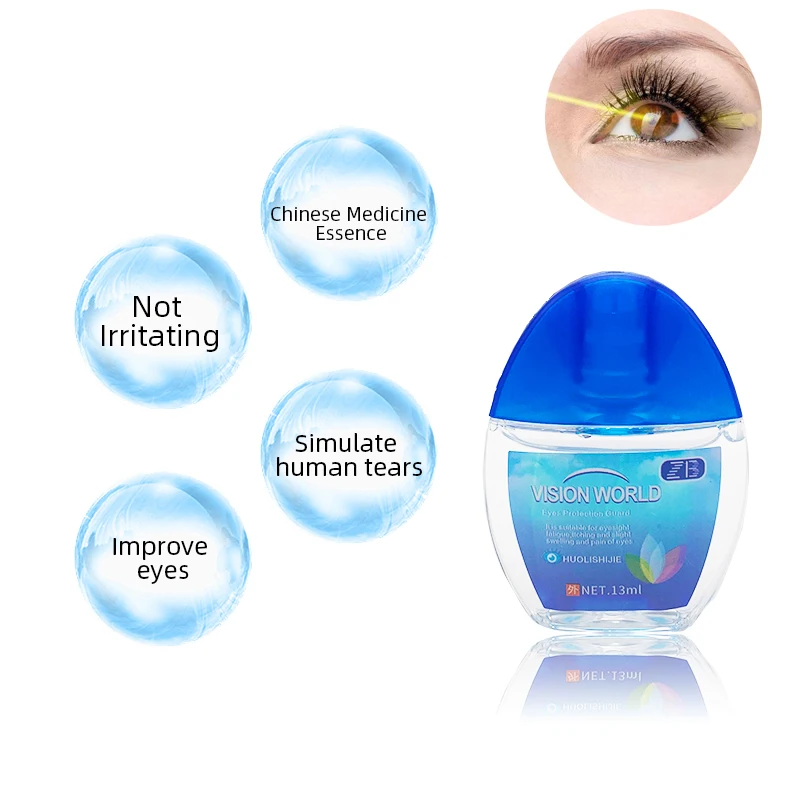 13ml Natural Eye Drops Dry Moisturizing Products Dressing Relieves Eyes Clean Anti-Itchy Removal Fatigue Eyes Health Care Liquid