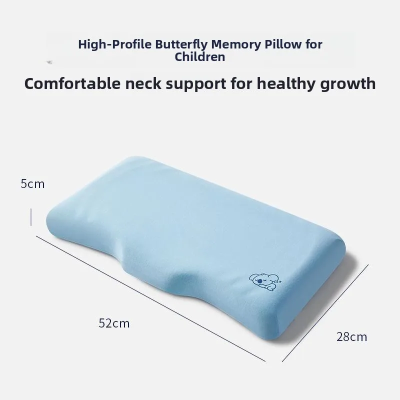 

Children's Memory Pillow Initial White Memory Foam Pillow Soft Hard Dual Use Cotton Fabric Office Use 3D Cutting