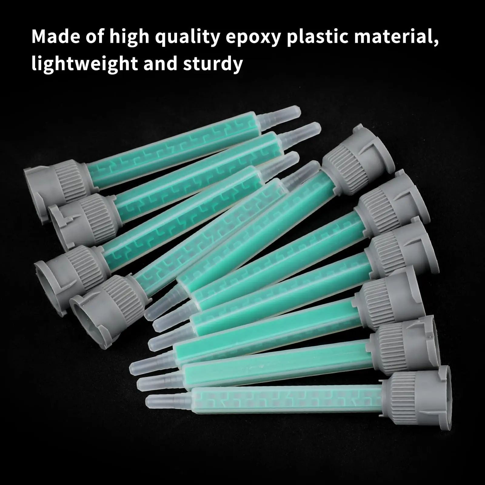 50/100PCS Epoxy Adhesive Mixing Nozzle Tip Static Mixing Nozzle Resin Mixer Adhesive Gun AB Two-Component Cartridges 1:1 Ratio