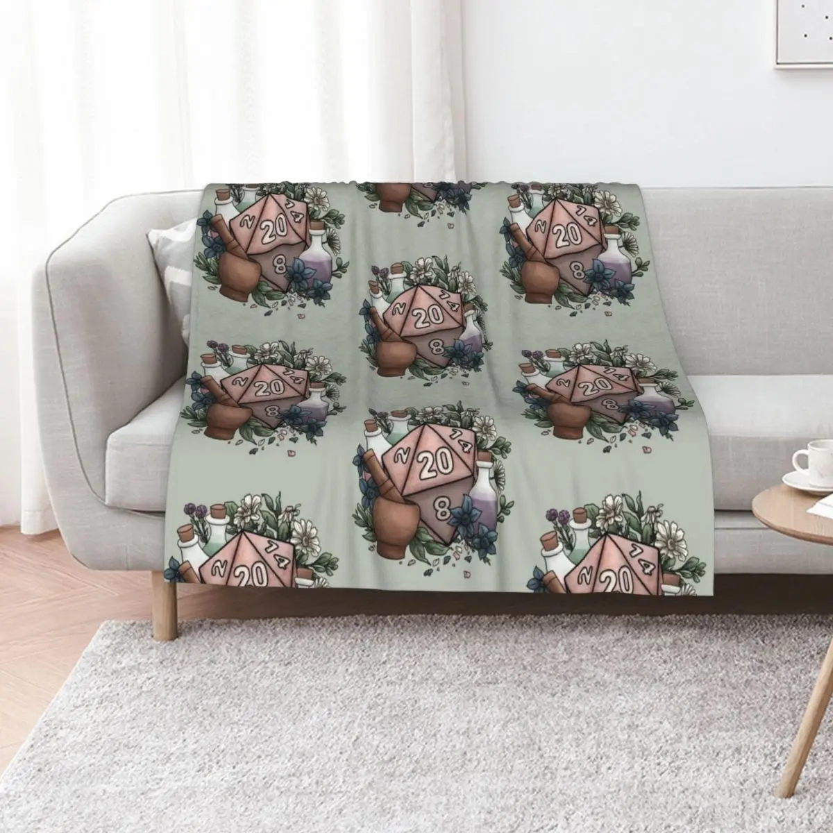 

Alchemist D20 Tabletop RPG Gaming Dice Throw Blanket Luxury Brand Winter beds Summer Beddings bed plaid Blankets