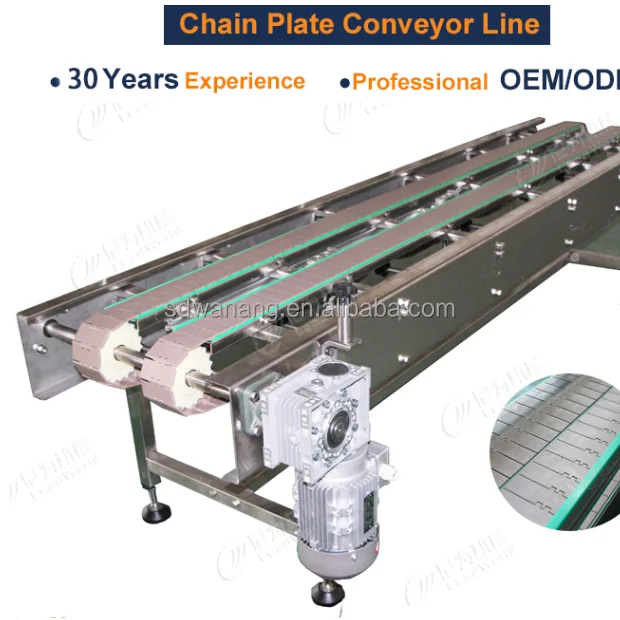 Food Grade High Quality Customized Flat Top Chain Conveyor Beverage Bottle Conveying Belt