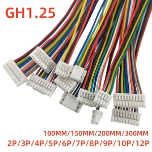 10pcs GH1.25 2p/3p/4p/5p/6ピンJST GHシリーズ1.25ワイヤー付きコネクタ10cm/20cm/30cm 1007 28 AWG 1.25mm 10ベストセールス25ピンコネクタ - №7