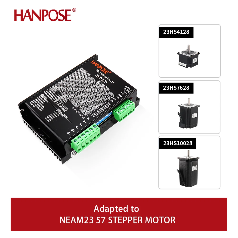 NEMA17 Motor driver HPD970 2.8A 90VDC New arrival 42/57/86 stepper motor driver segments upgraded version for CNC Router