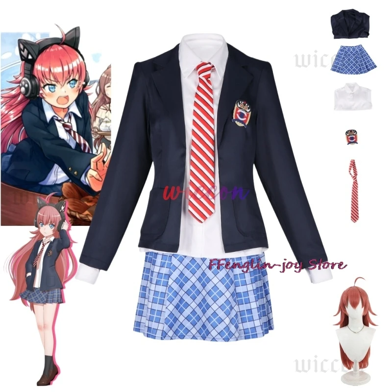 

Anime Bang Dream! Cosplay Costume Tamade Chiyu Cosplay Costumes School Uniform Outfit Halloween Party Clothes For Women men