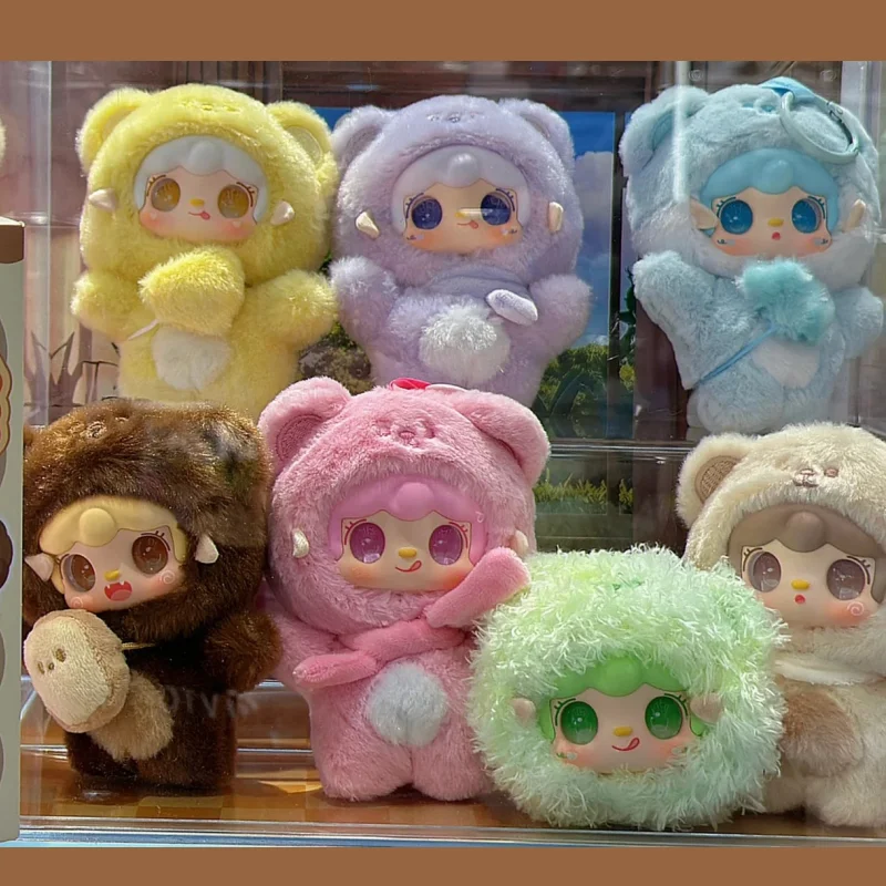 

Genuine Yooki Take A Bite Of Bear Series Blind Box Cute Vinyl Plush Doll Bear Model Decoration Children Toy Mystery Box Gift