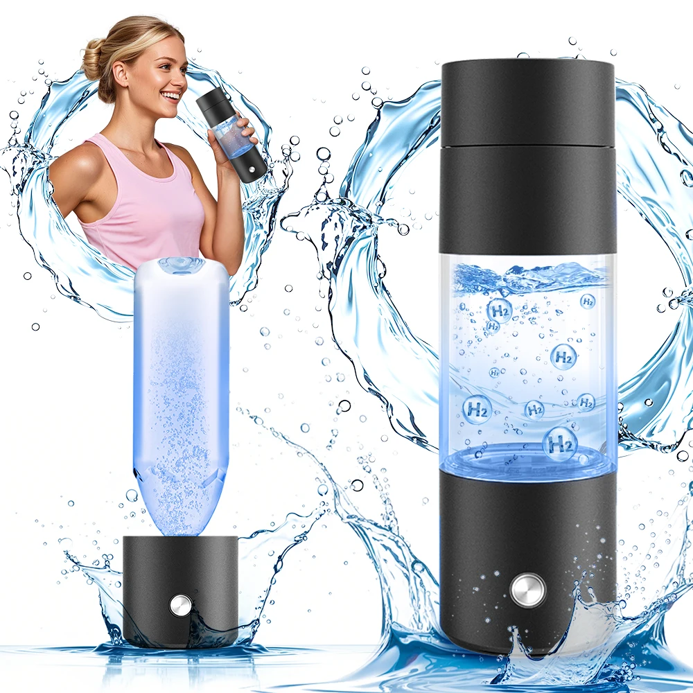 Latest Hydrogen Rich Water Cup Portable SPE PEM Hydrogen Water Flask USB Electrolysis Hydrogen Water Ionizer Generator Bottle