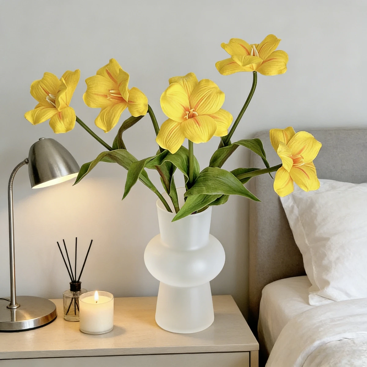 Bunga Tulip Tunggal 18,5 Inci  - Home Decor Tulip ulasan dan harga