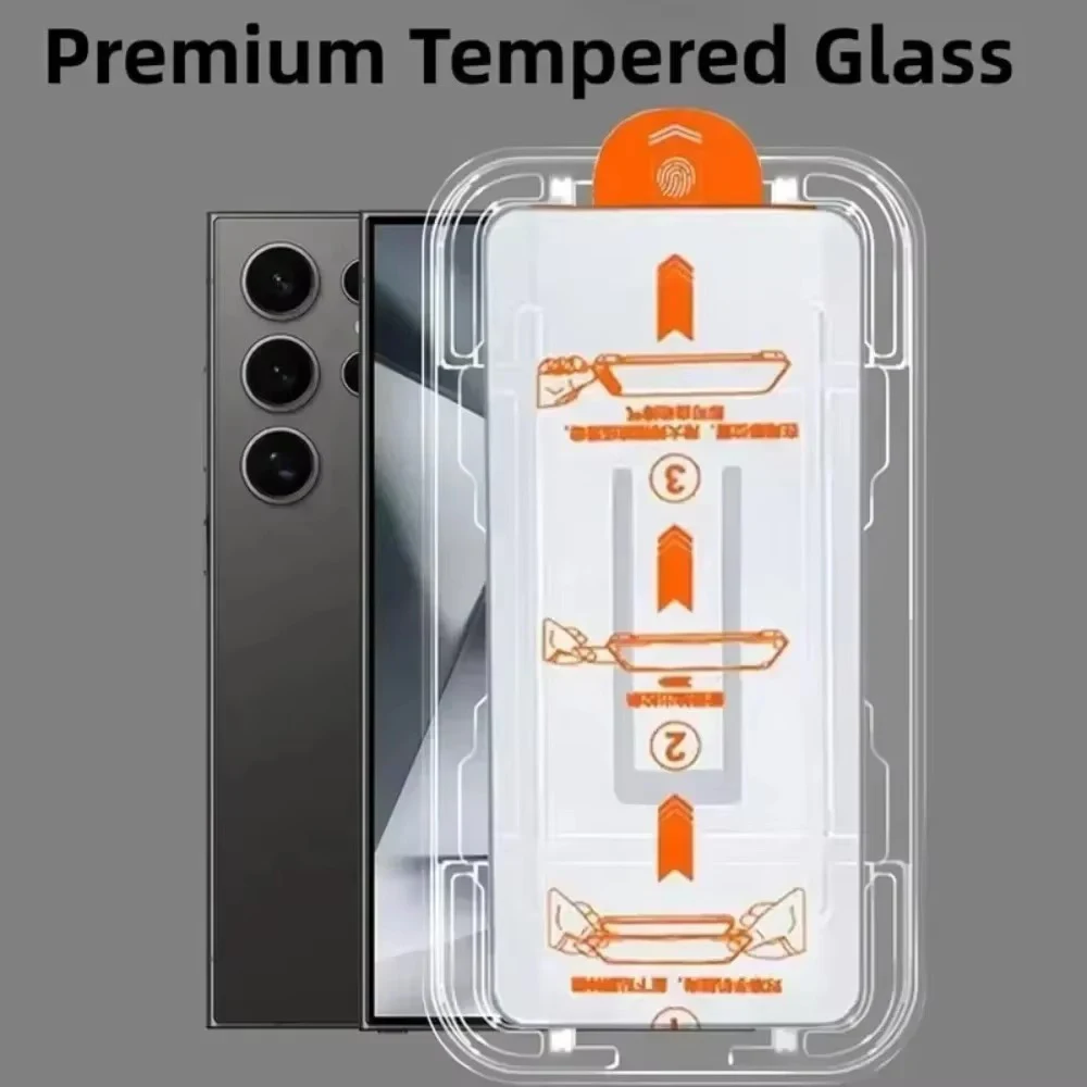 

5PCS Tempered Glass Film for Samsung Galaxy S24 S23 Plus S21 FE S22 S25 Ultra S26 Screen Protector Add Install Dust Removal Kit