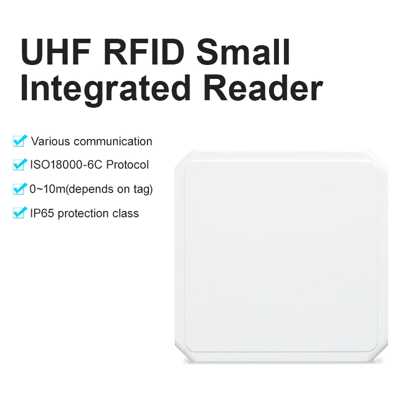 10M Long Range UHF RFID READER 9dbi UHF RFID Integrated Reader RS232,RS485,TCP Access Control Card Readers