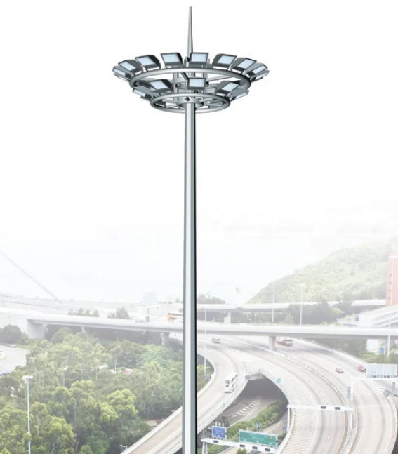 

Customized 15m 20m 25m 30 Meters High Pole Light Specification Price High Mast Lighting Pole