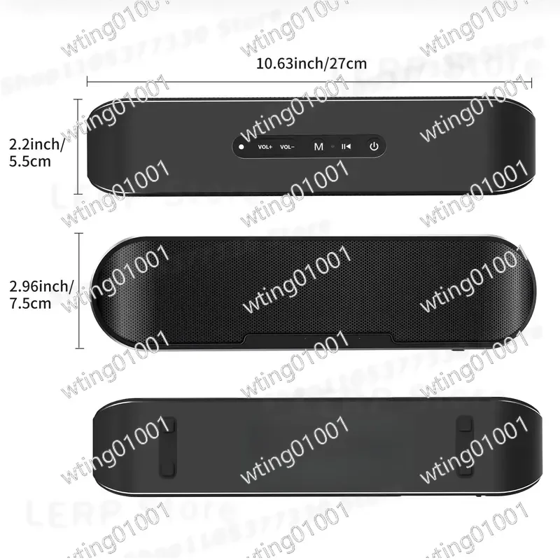 for Brand Model 60W Portable Outdoor Wireless Speaker with Deep Bass Subwoofer TF Card Support Long Lasting Battery High